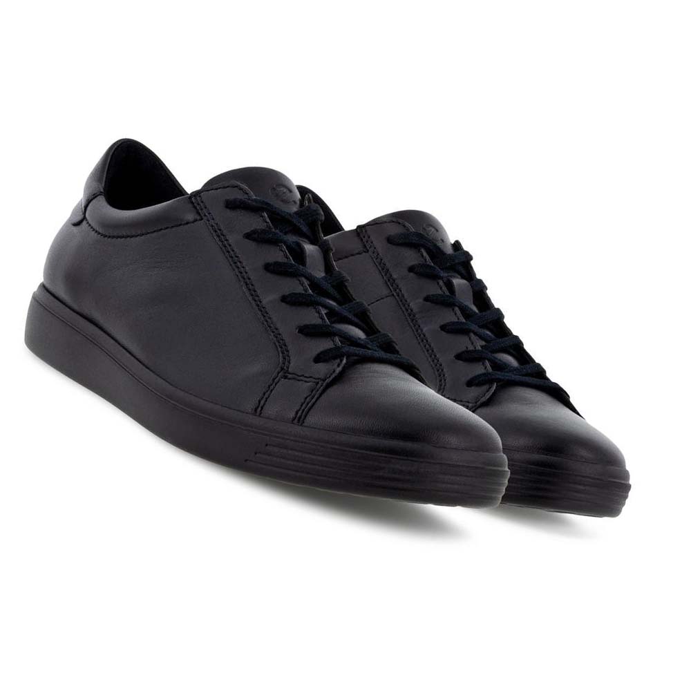 Women's Ecco Soft Classic W Sneakers Black | Canada 251CTV